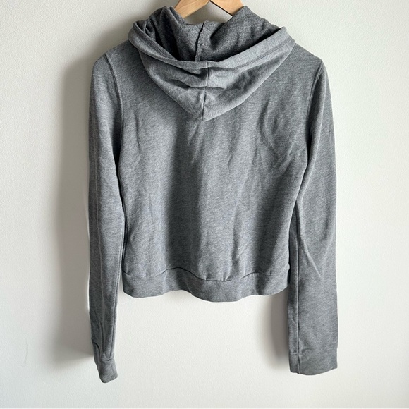 hollister grey cropped zipup - Picture 2 of 3